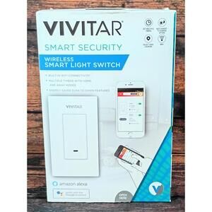 Vivitar Wireless Smart Light Switch - Smart Security Compatible with Alexa and G